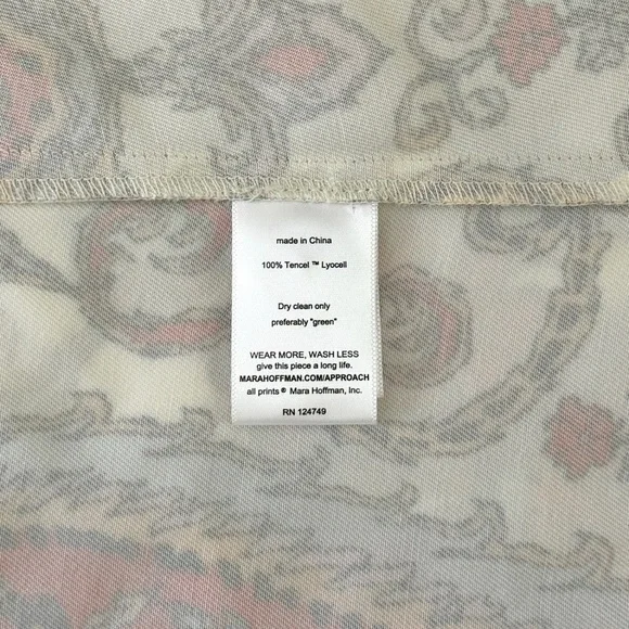 Mara Hoffman Tulay Midi Pleated High-Waisted Paisley Skirt - Picture 8 of 8